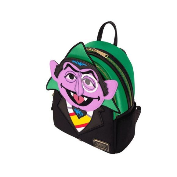 Loungefly Sesame Street Exclusive Count Von Count Cosplay Mini Backpack NWT main image 4